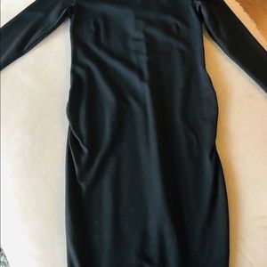 Maternity Dress Black Fitted New Size 6 Stretchy